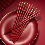 SacredHut | DineLux – Luxurious Chopstick Set with Refined Designs (5 Pairs)