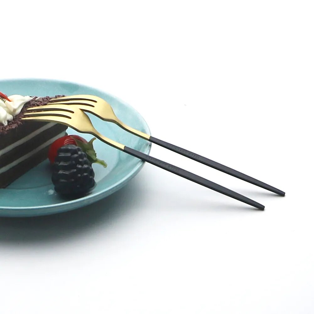 SacredHut | High-Quality Stainless Steel Cutlery Set for 6 People - Elegant Cutlery Collection