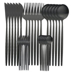 SacredHut | High-Quality Stainless Steel Cutlery Set for 6 People - Elegant Cutlery Collection