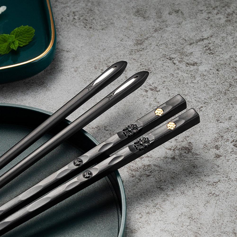 SacredHut | DineLux – Luxurious Chopstick Set with Refined Designs (5 Pairs)