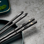 SacredHut | DineLux – Luxurious Chopstick Set with Refined Designs (5 Pairs)