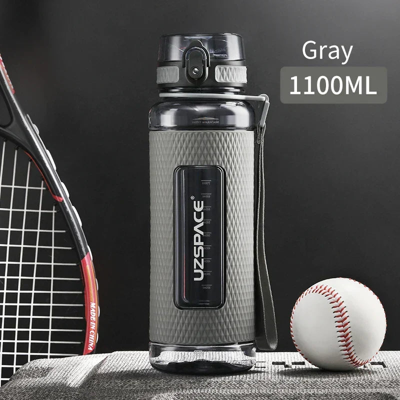 SacredHut | UZSPACE Sport Water Bottles, BPA-free, portable, impact-resistant, leak-proof, large capacity, fitness water kettle, Tritan plastic drinking bottle