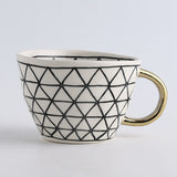 Black linear triangles 350ml