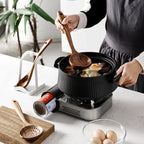 SacredHut | NordTeak 7-piece kitchen helper set – premium teak wood tools for stylish and versatile cooking