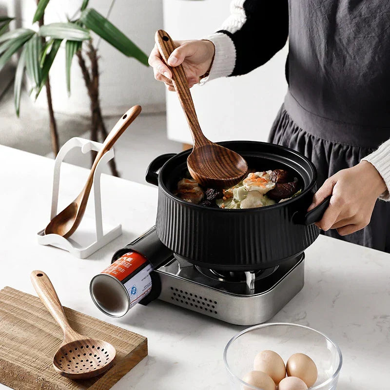 SacredHut | NordTeak 7-piece kitchen helper set – premium teak wood tools for stylish and versatile cooking