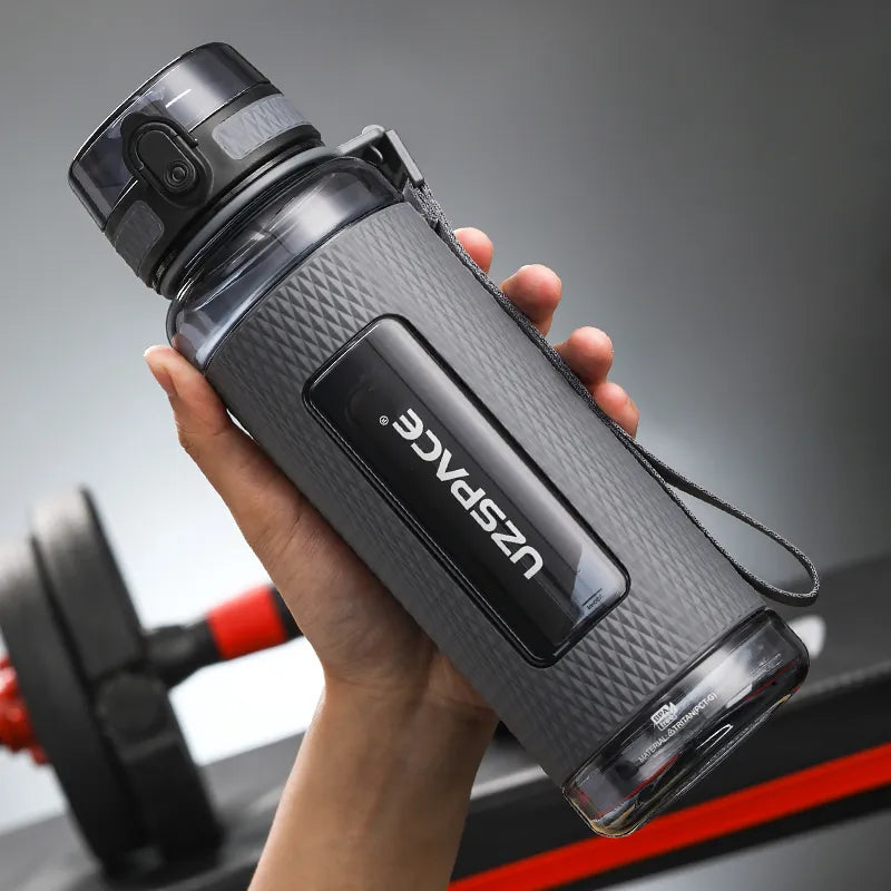 SacredHut | UZSPACE Sport Water Bottles, BPA-free, portable, impact-resistant, leak-proof, large capacity, fitness water kettle, Tritan plastic drinking bottle