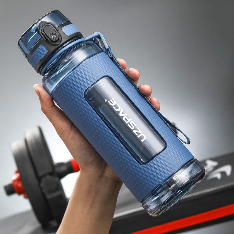 SacredHut | UZSPACE Sport Water Bottles, BPA-free, portable, impact-resistant, leak-proof, large capacity, fitness water kettle, Tritan plastic drinking bottle