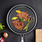 SacredHut | Premium Stainless Steel Frying Pan with Non-Stick Pixel Technology – Perfect for Healthy Frying