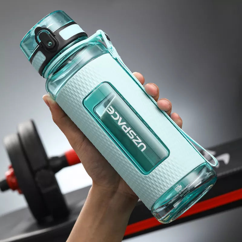 SacredHut | UZSPACE Sport Water Bottles, BPA-free, portable, impact-resistant, leak-proof, large capacity, fitness water kettle, Tritan plastic drinking bottle