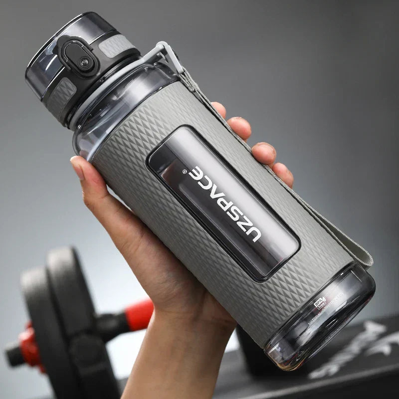 SacredHut | UZSPACE Sport Water Bottles, BPA-free, portable, impact-resistant, leak-proof, large capacity, fitness water kettle, Tritan plastic drinking bottle