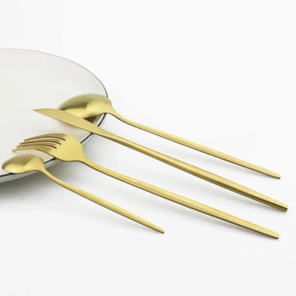 SacredHut | High-Quality Stainless Steel Cutlery Set for 6 People - Elegant Cutlery Collection