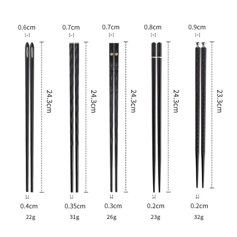 SacredHut | DineLux – Luxurious Chopstick Set with Refined Designs (5 Pairs)
