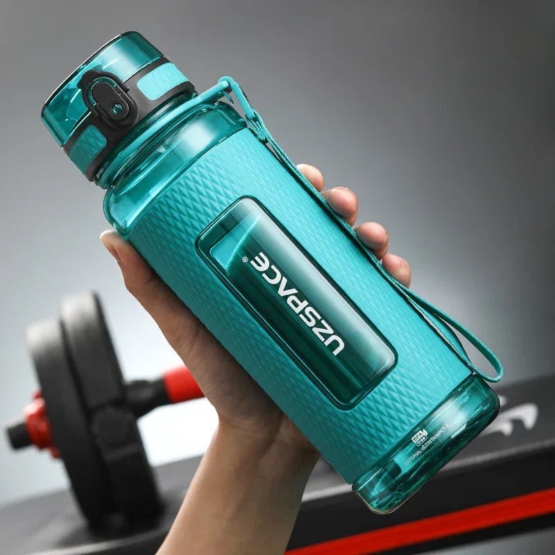 SacredHut | UZSPACE Sport Water Bottles, BPA-free, portable, impact-resistant, leak-proof, large capacity, fitness water kettle, Tritan plastic drinking bottle