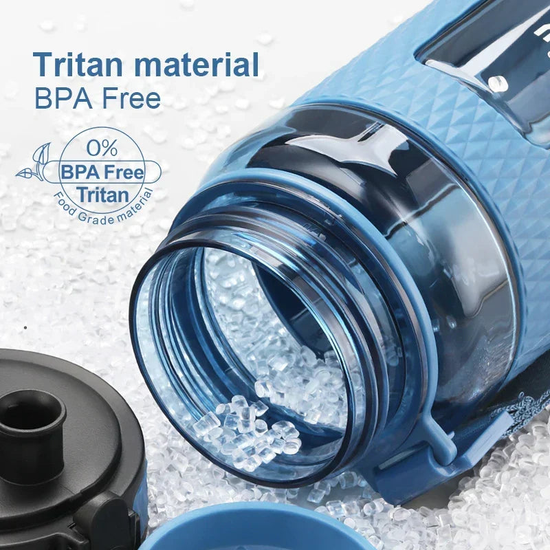 SacredHut | UZSPACE Sport Water Bottles, BPA-free, portable, impact-resistant, leak-proof, large capacity, fitness water kettle, Tritan plastic drinking bottle
