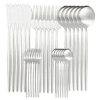 SacredHut | High-Quality Stainless Steel Cutlery Set for 6 People - Elegant Cutlery Collection