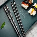 SacredHut | DineLux – Luxurious Chopstick Set with Refined Designs (5 Pairs)