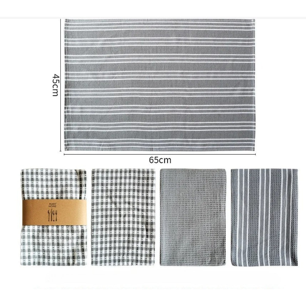 Microfiber Kitchen Towels, Set of 3 Absorbent Dish and Tea Towels — product view 11