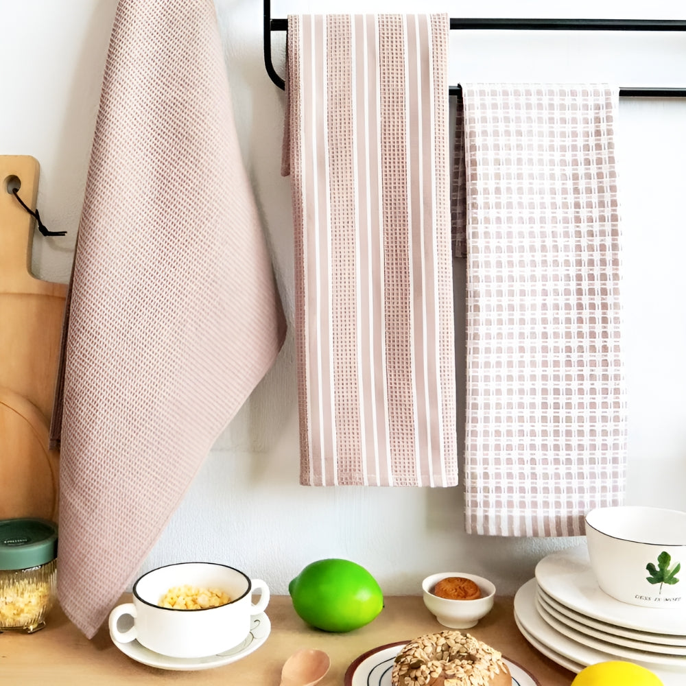 Microfiber Kitchen Towels, Set of 3 Absorbent Dish and Tea Towels — product view 6