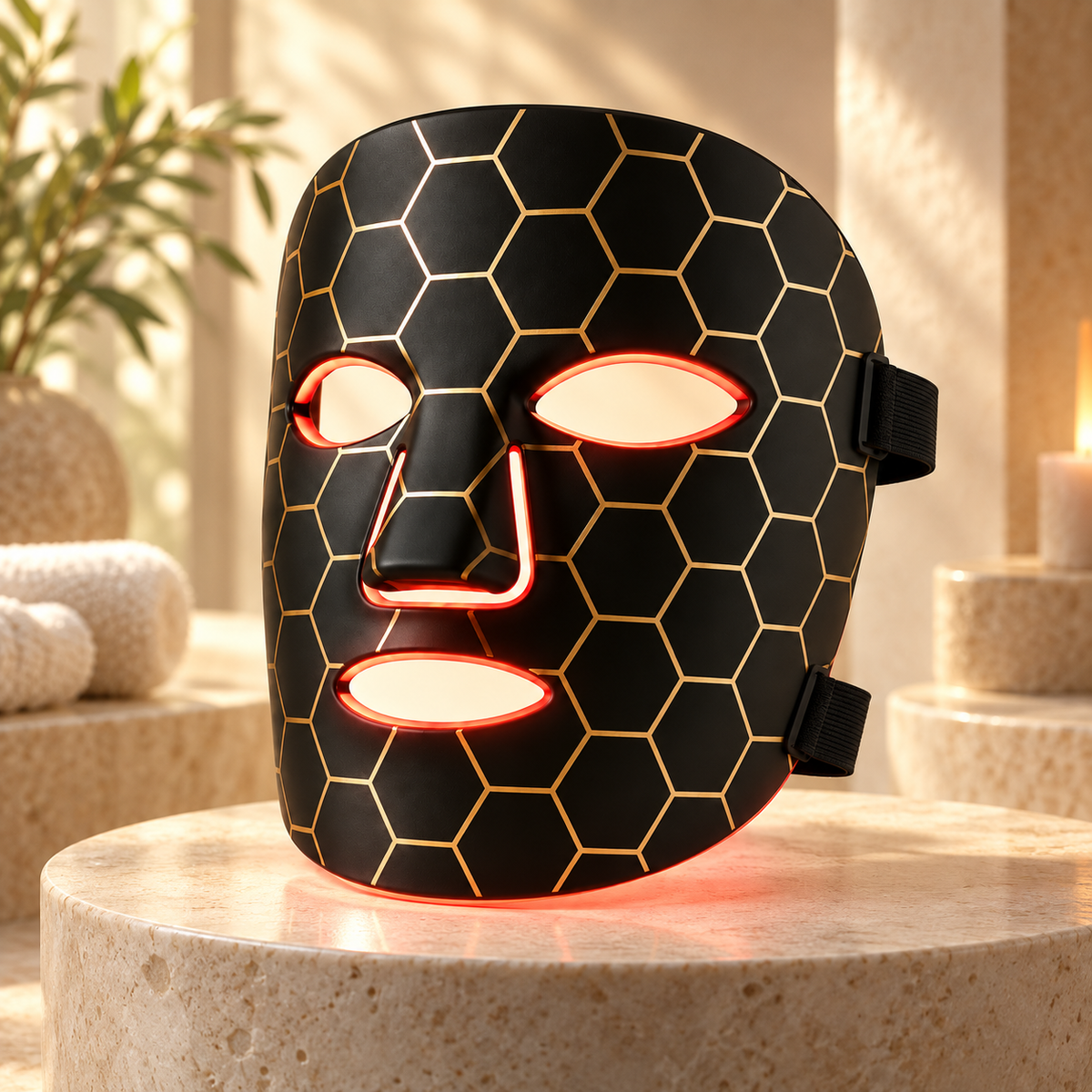 Flexible silicone 7-color LED face mask