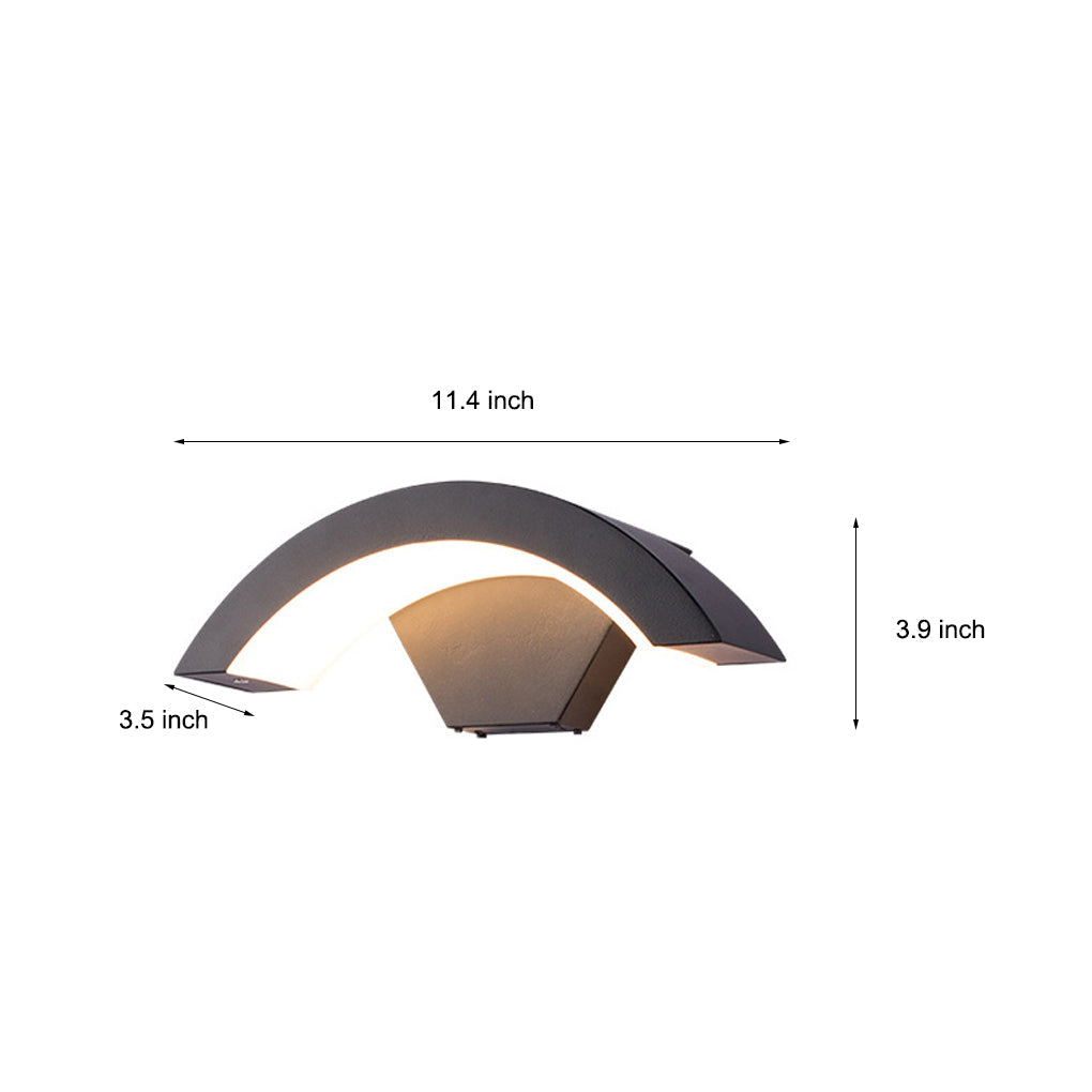 Curved LED Outdoor Wall Downlight, 18W or 24W, IP65 — product view 14