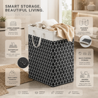 75L waterproof collapsible laundry basket with handles