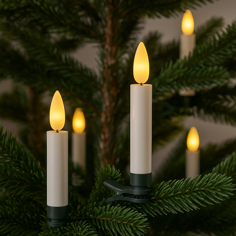 Wireless LED Christmas Tree Candles with Remote, 10–30 Pieces - product view 2