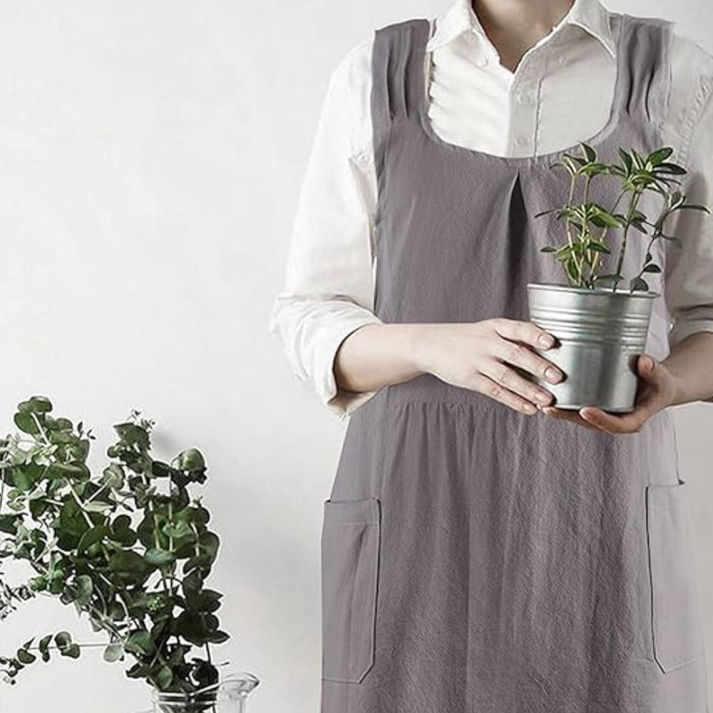 Japanese Cross-Back Apron — product view 4