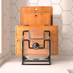 Metal Pot Lid and Cutting Board Rack, Kitchen Counter Organizer — product view 2