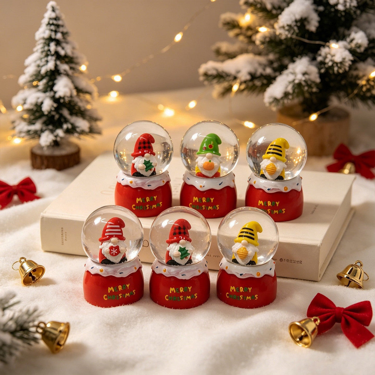Mini Christmas Snow Globe, 7 cm, Assorted Festive Designs - product view 7