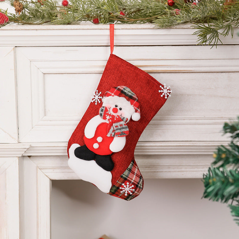 Christmas Hanging Stockings, Reindeer, Santa, Snowman & Polar Bear - product view 9