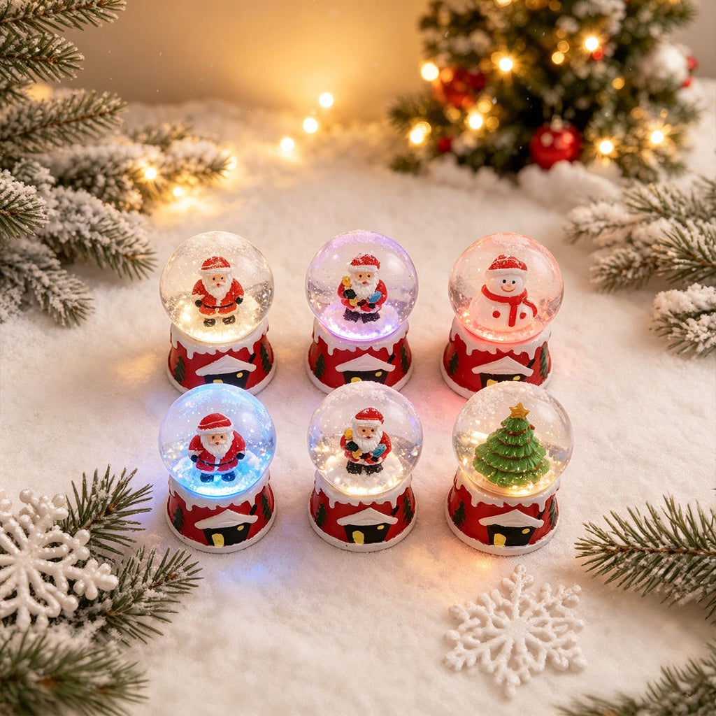 Mini Christmas Snow Globe, 7 cm, Assorted Festive Designs - product view 6