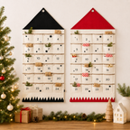 Fabric Christmas Advent Calendar, 24-Pocket Wall Countdown - product view 1
