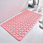 Non-Slip Shower Mat with Suction Cups & Drain Holes — Pink