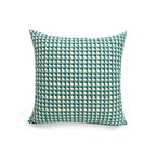 Textured Check Throw Pillow Cover, Microfiber Woven Cushion Cover — product view 7