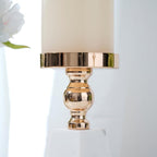 Marble Candle Holder with Gold Accent, Pyramid Table Centerpiece — product view 9