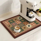 Absorbent Coffee Bar Mat — Azure Tile