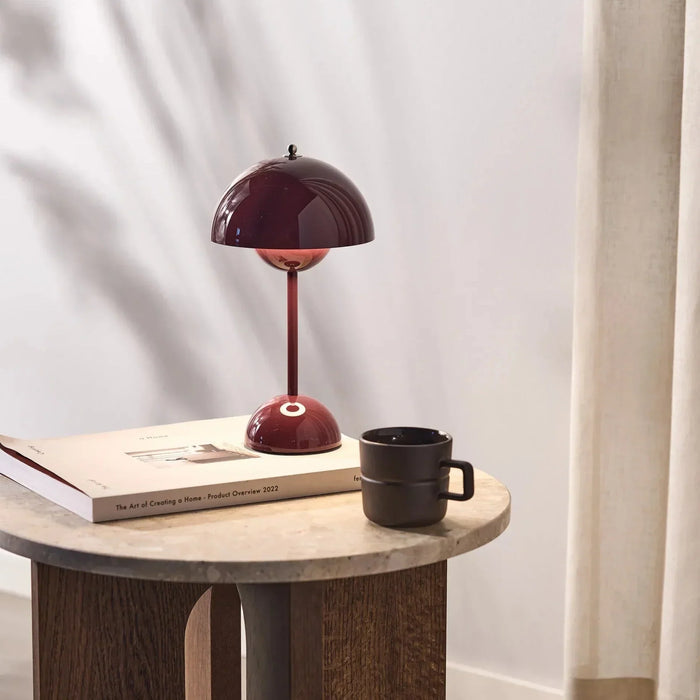 Mushroom Pod Table Lamp, Rechargeable Touch-Dimmable LED Light - product view 4