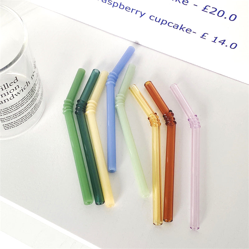 SacredHut | Glass straw - Set of 4