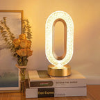 Crystal-Style LED Night Light, Rechargeable Touch-Dimming Lamp - product view 1