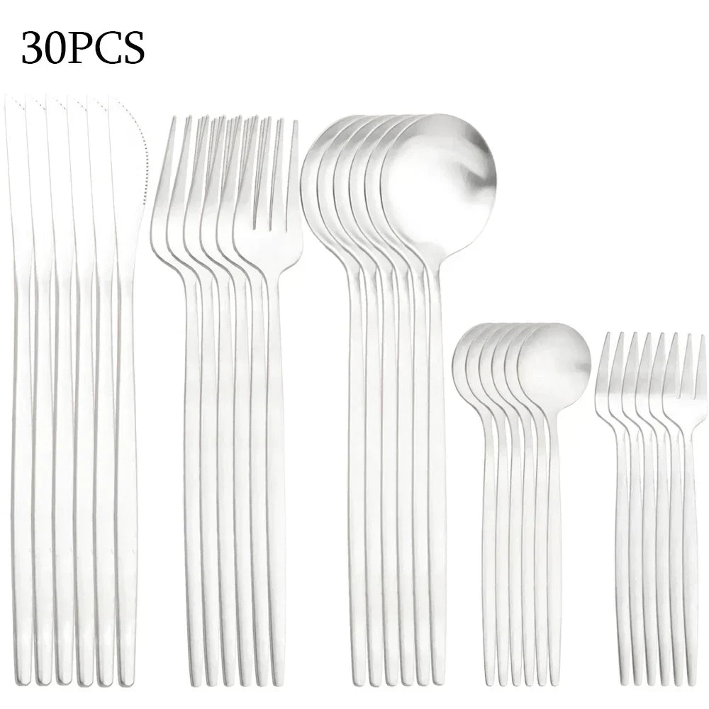 SacredHut | RefinedTable | 30-piece cutlery set