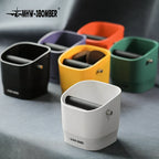 SacredHut | 0.9–1.2 l Espresso knock box, detachable knock bar and non-slip base, square coffee grounds waste, barista desktop accessories