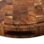 SacredHut | ButcherGrain | Thick round acacia butcher block