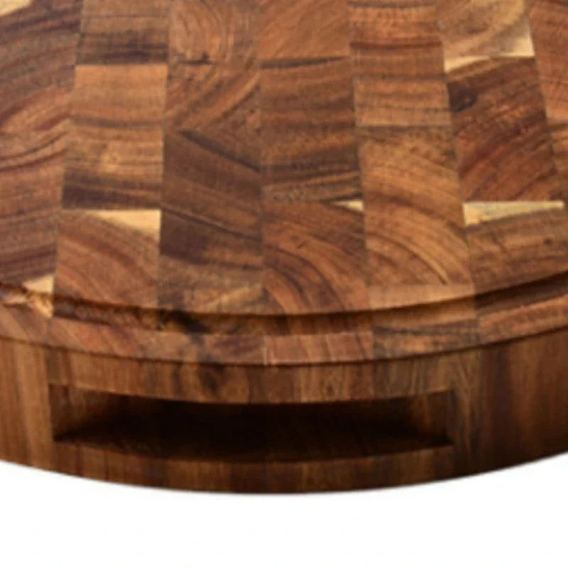 SacredHut | ButcherGrain | Thick round acacia butcher block