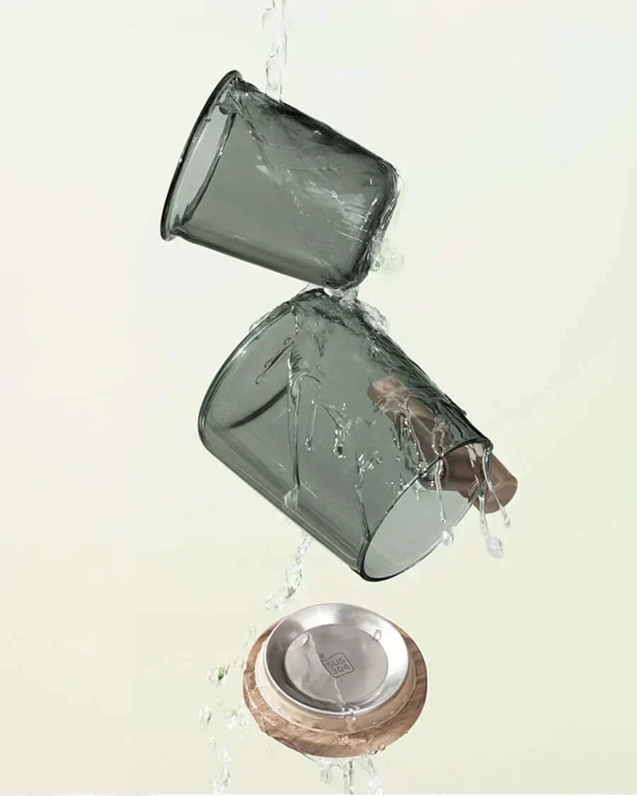 SacredHut | Ultramodern Glass Tea Cup with Filter and Lid