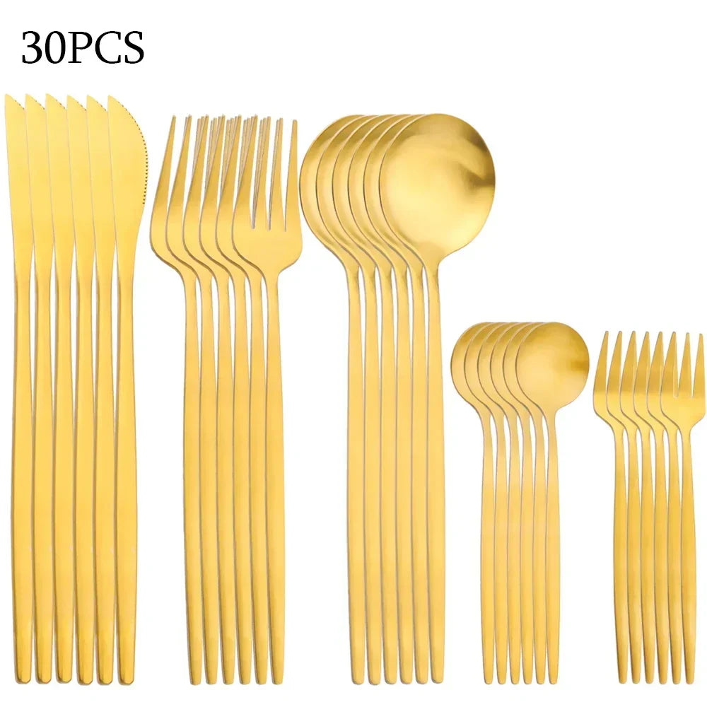 SacredHut | RefinedTable | 30-piece cutlery set