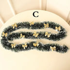 Snow-Flocked Christmas Garland, 2 m PVC Holiday Decoration - product view 7