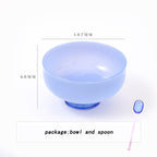 SacredHut | Colorful borosilicate dessert bowl with spoon