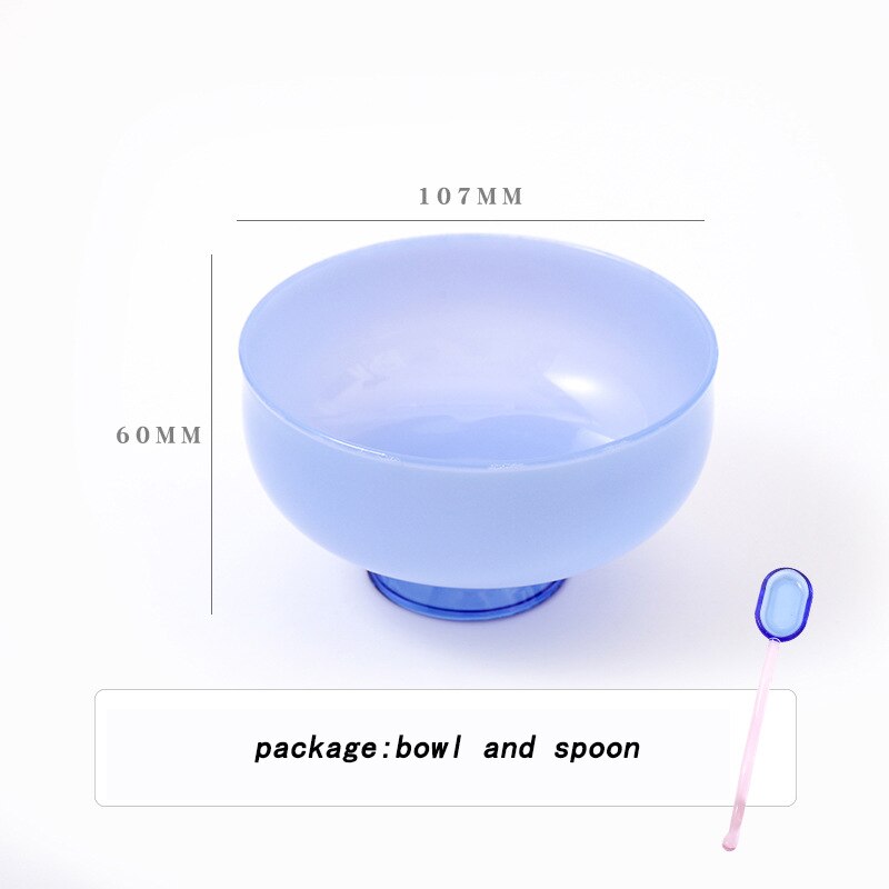 SacredHut | Colorful borosilicate dessert bowl with spoon