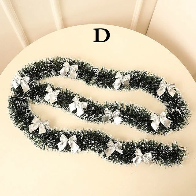 Snow-Flocked Christmas Garland, 2 m PVC Holiday Decoration - product view 8