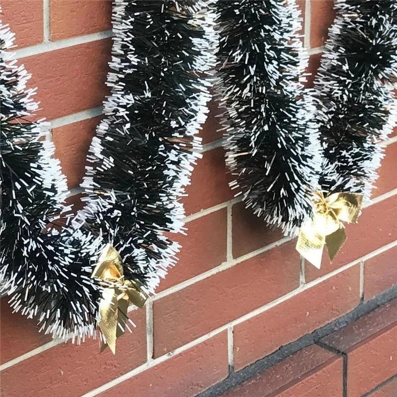 Snow-Flocked Christmas Garland, 2 m PVC Holiday Decoration - product view 3